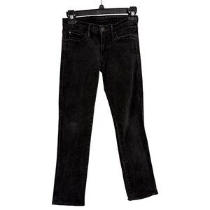 Mother Rascal Cuff Black Jeans in Dashing & Dangerous Faded Black Wash Size 25‎